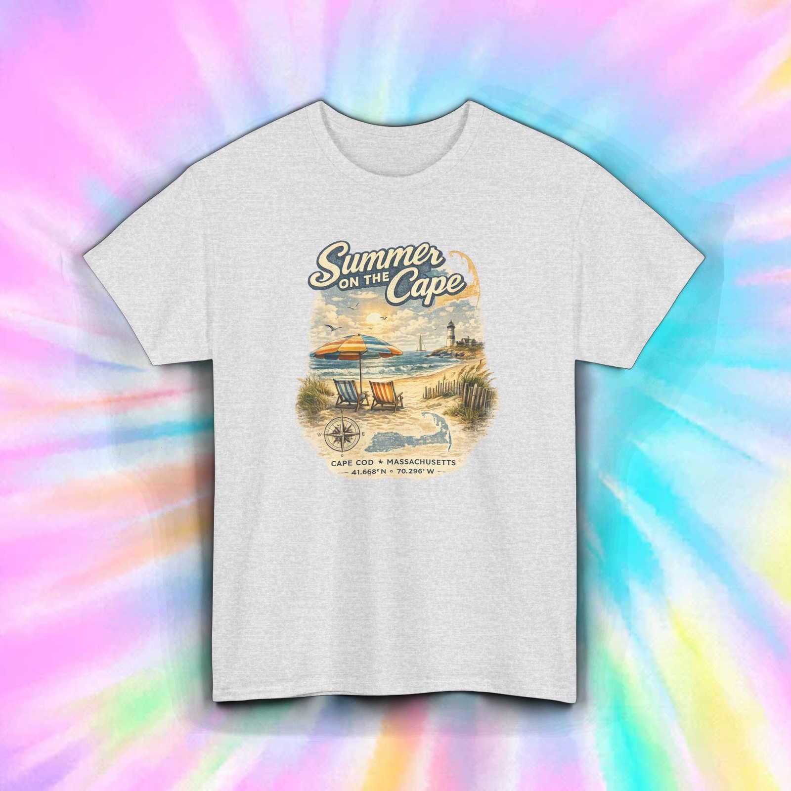 Cape Cod Massachusetts Beach T-Shirt Summer On The Cape Coastal Vacation Tee gallery