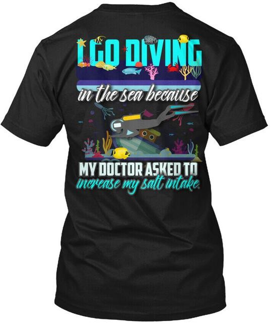 Scuba Diving T-Shirt Made in the USA Size S to 5XL