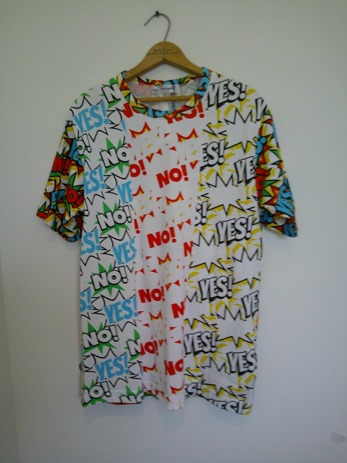 NWT Comme des Garcons 100% Cotton SHIRT Mens Comic Graphic Tee XL
