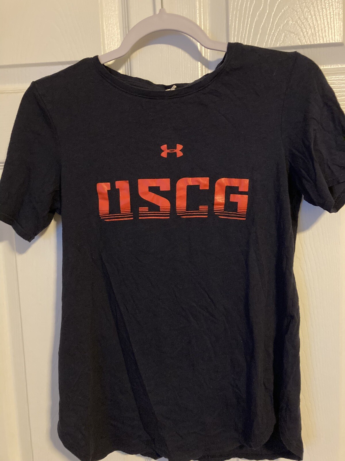 USCG US coast guard Under Armour shirt Womens Military Small
