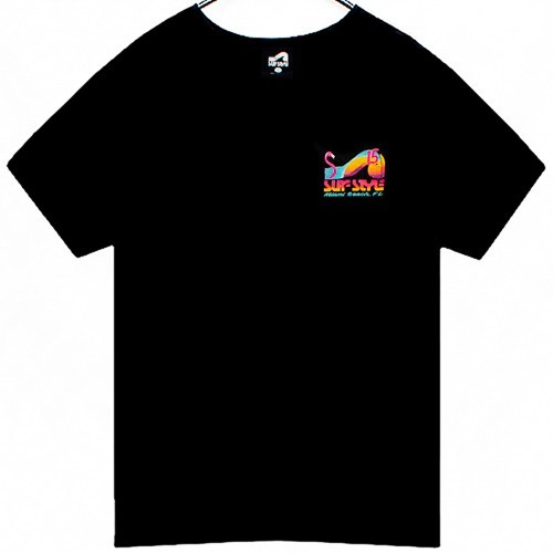 Miami Beach FL Mens T Shirt Size L Surf Style Black gallery