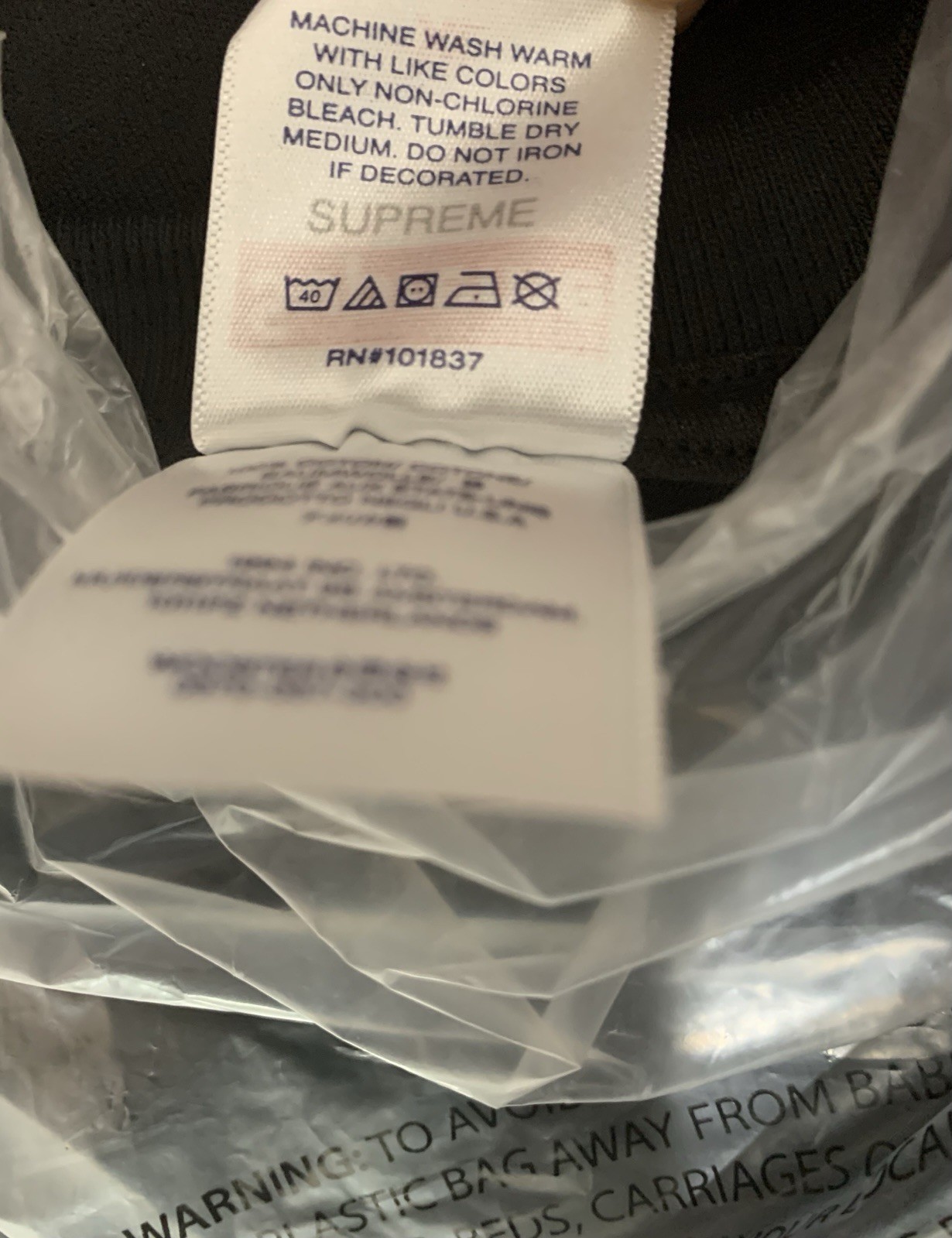 Supreme Standard Tee 'Black' Size XL SS24 Brand New Authentic Ships Fast gallery