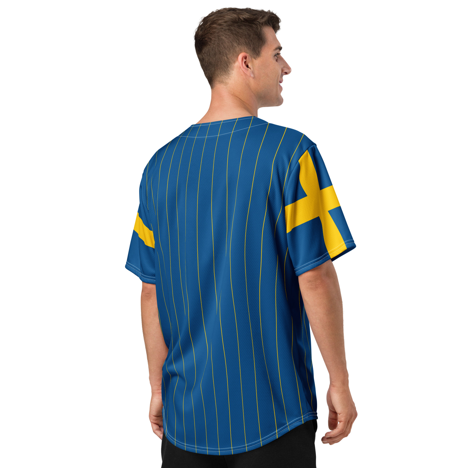 Sweden Baseball Jersey, Adult Unisex, Moisture Wicking, Eco Friendly gallery