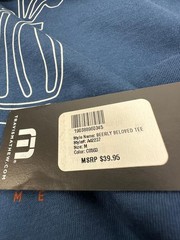 NWT Travis Mathew Beerly Beloved Golf Tee Shirt Men Medium Blue Graphic Crewneck