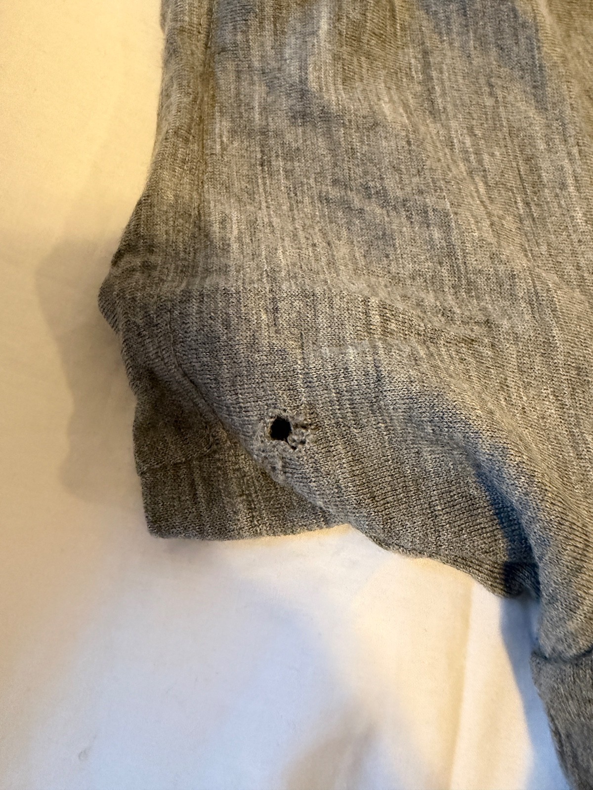 Wool & Prince 100% Merino Heather Grey T Shirt Made in Korea Medium gallery