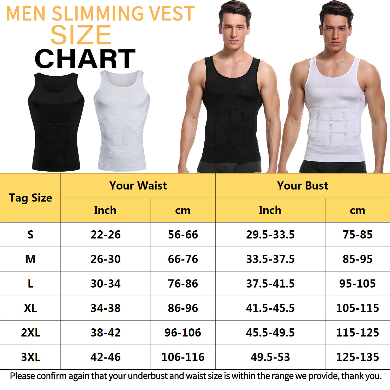 Men's Compression Shirt to Hide Gynecomastia Moobs Slimming Body Shaper Vest Top gallery