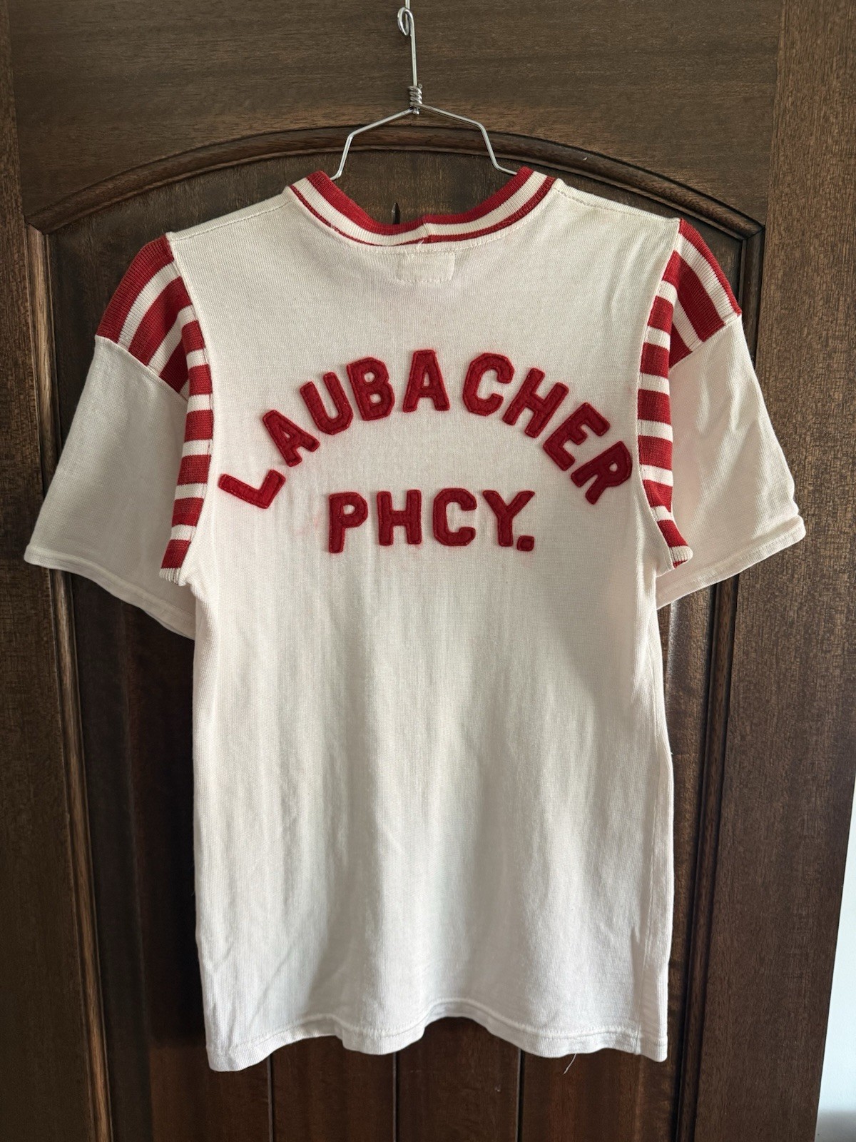 Vintage 50s/60s Los Angeles Pharmacy Rayon Cotton Jersey Tee Size 38