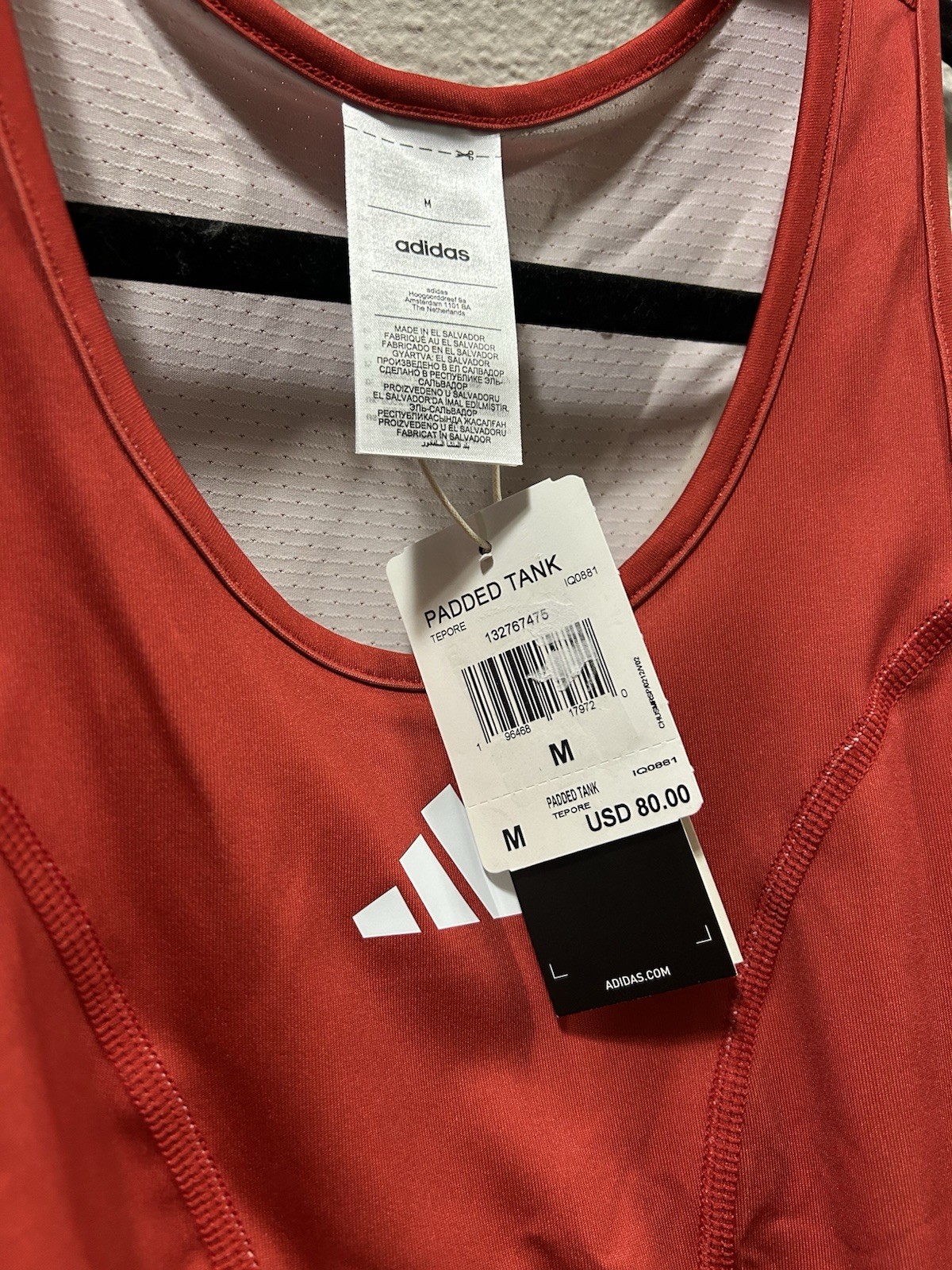 Adidas Aeroready Padded Training Tank Top Size MEDIUM gallery