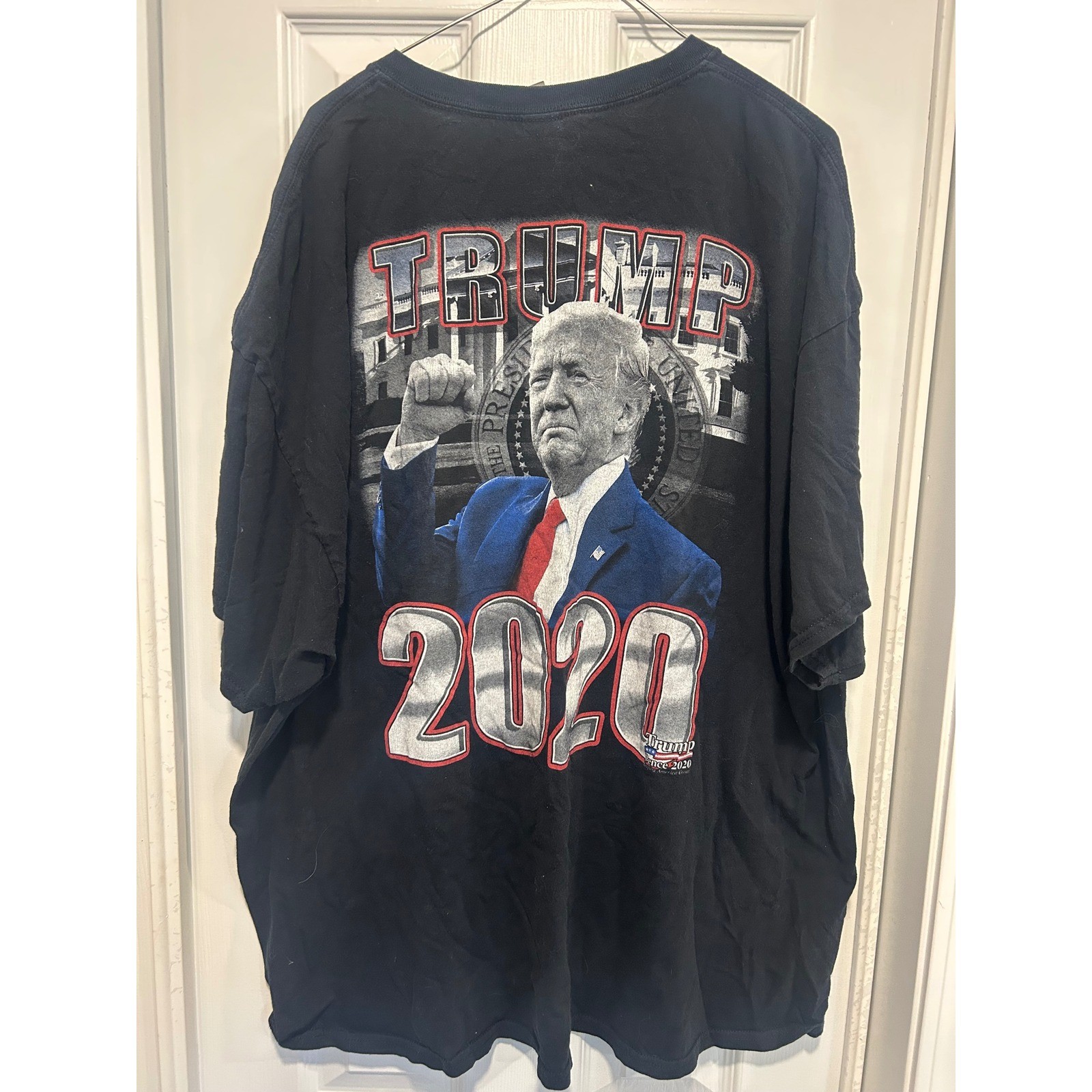 Trump 2020 President Seal Graphic T-Shirt Mens 3XL Black Heavy Cotton Tee gallery