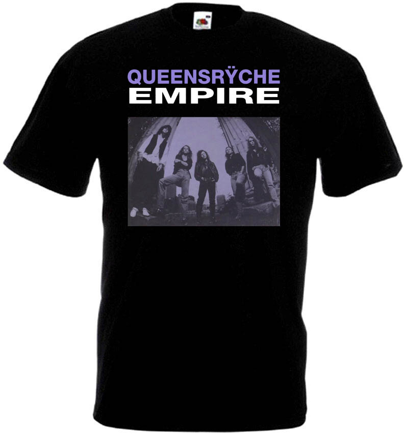Queensrÿche Empire v3 T shirt graphite navy black heavy metal all sizes S-5XL