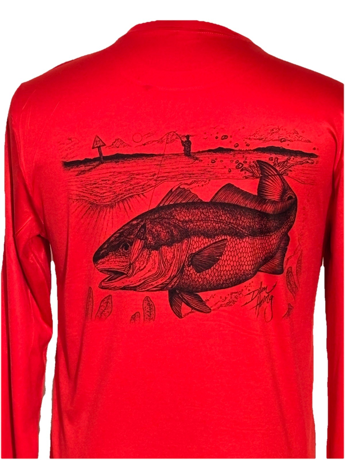 Sport Tek Fishing Mens Medium Performance Shirt Salt Thugz Lake Ocean Bass Rash gallery