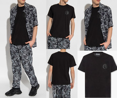Versace Jeans Couture Retro Emblem T-Shirt Cotton Shirt Tee Top Crew Neck L
