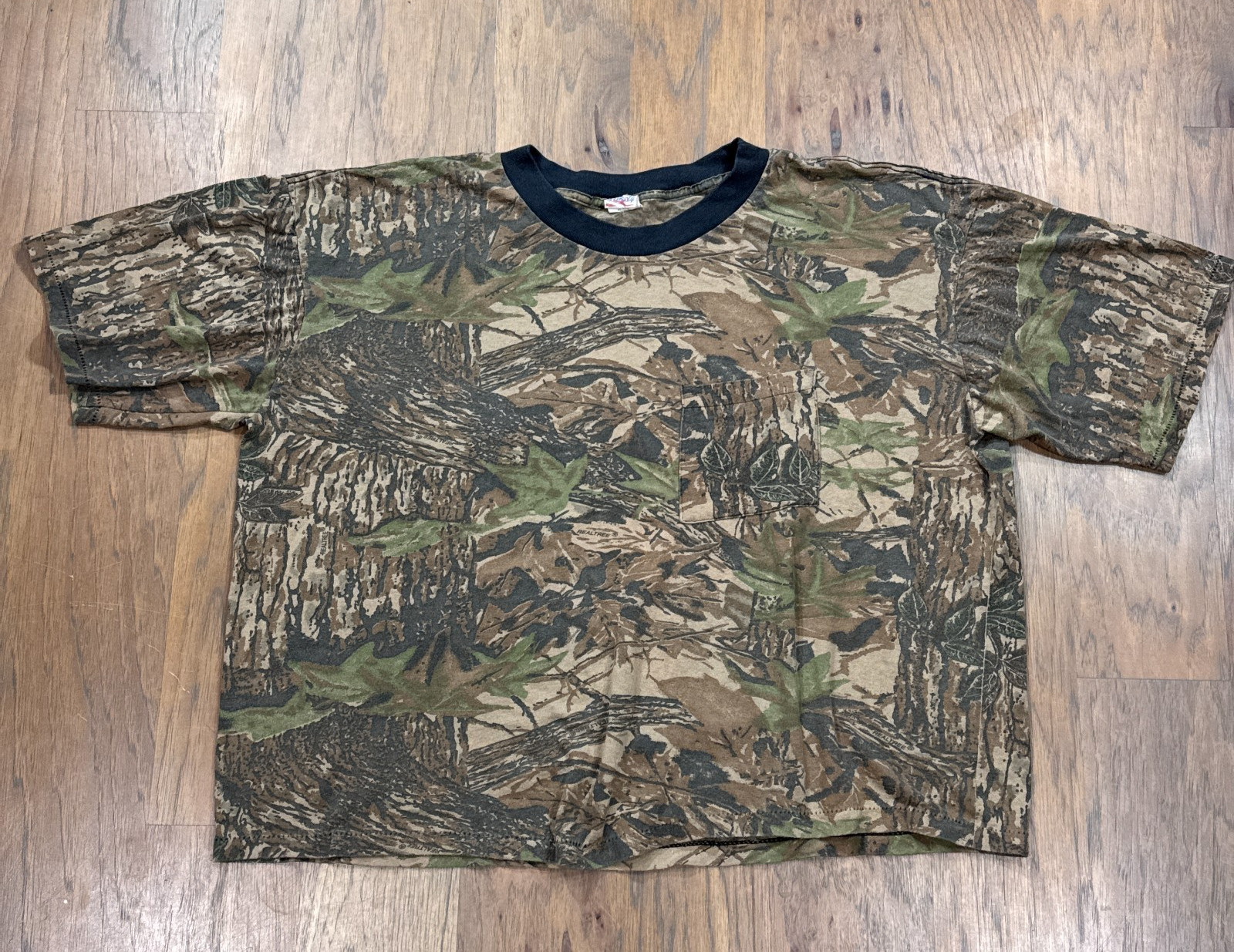 Vintage Realtree Shirt Mens 2XL Original Camo Liberty Paper Thin Super Boxy USA