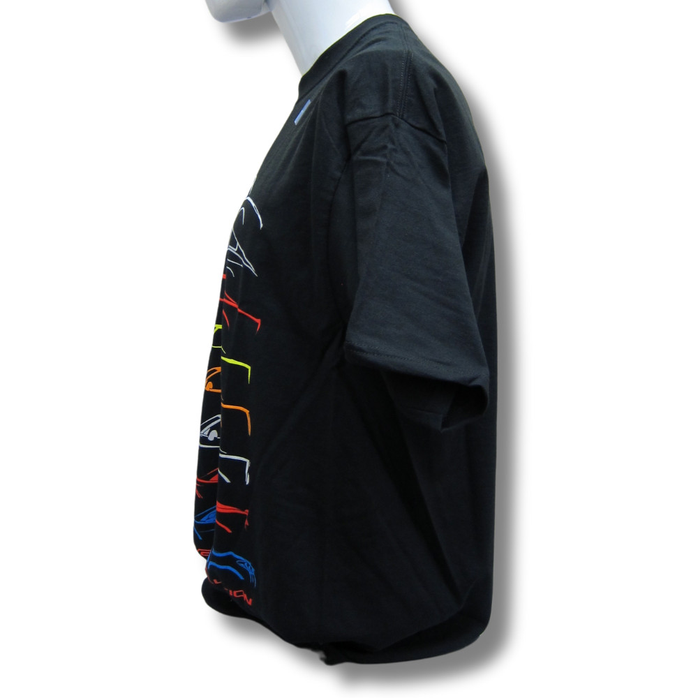 Chevrolet Corvette Evolution C1-C8 Graphic Cotton Shirt Black Official Licensed gallery