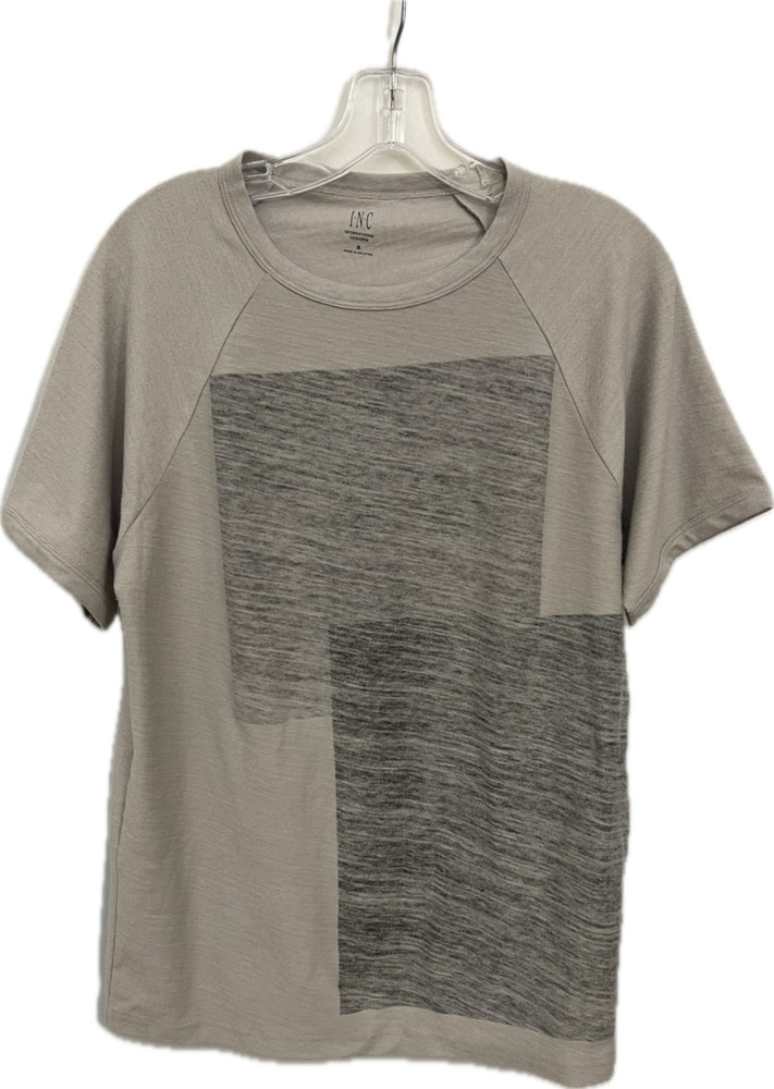 INC International Men’s Beige Crew Neck Knit T Shirt Size S