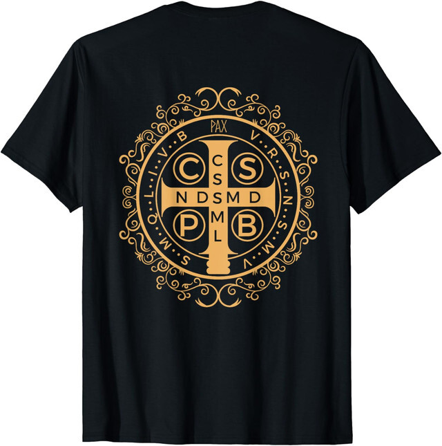 NEW LIMITED Saint Benedict Medal Catholic Print T-Shirt gallery