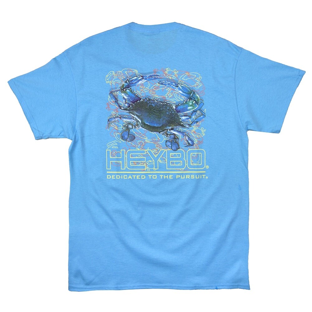 Heybo Blue Crab SS Pool Blue T-Shirt CHOOSE YOUR SIZE gallery