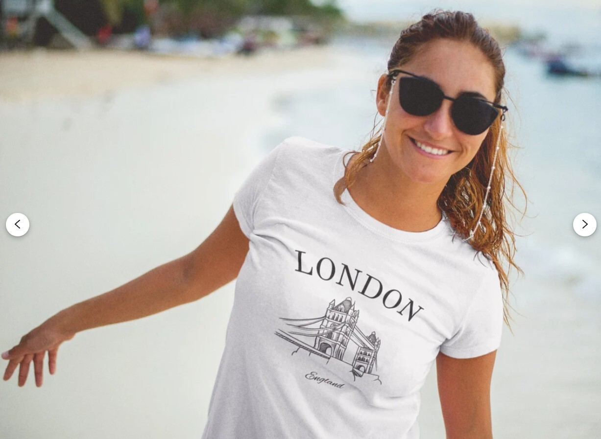 London T-Shirt, England Shirt, London Bridge, Travel London, Gift - SIZE L gallery