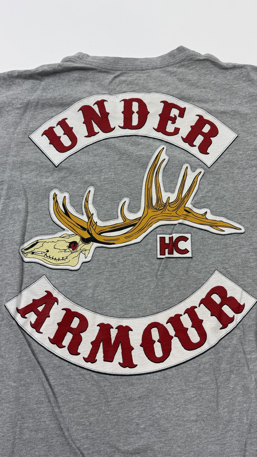 Under Armour Shirt Mens Medium Gray Deer Antler HC Graphic Tee Hunting Outdoor gallery