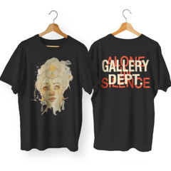 Gallery Dept T-Shirt, Loose Summer Chest Letter 2 Sided T-Shirt S5XL Black