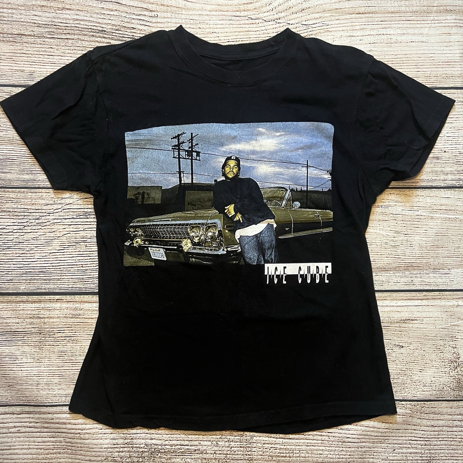 Ice Cube T Shirt Women’s Small Short Sleeve Graphic Retro 90s Rap Hip Hop Music