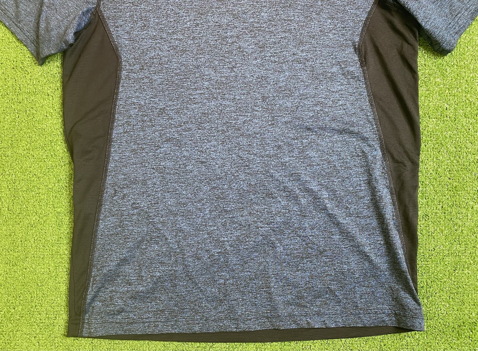 Under Armour T Shirt Mens Large Fitted Blue Heat Gear Polyester Loose Fit Gym gallery