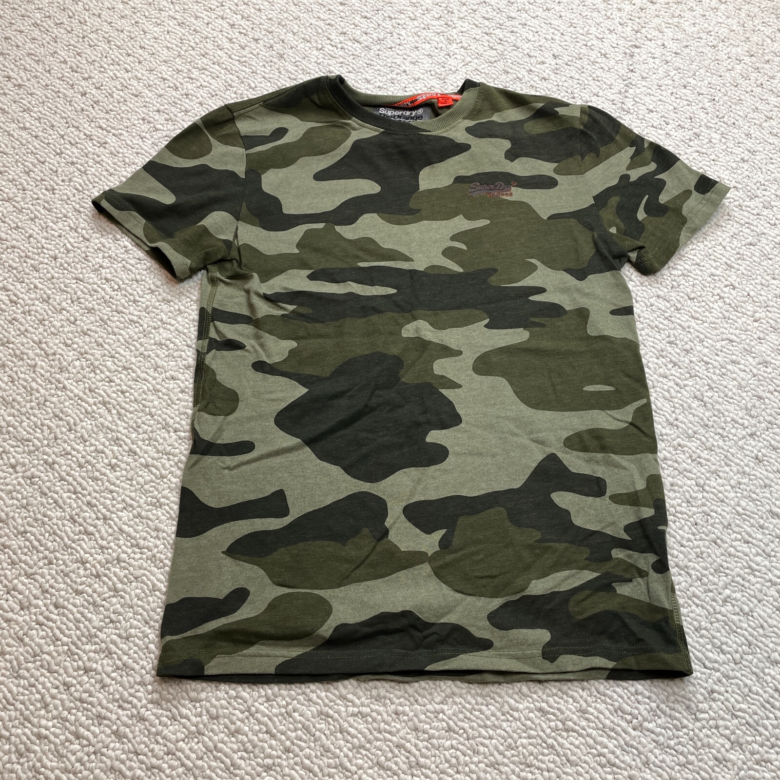 Superdry The Orange Label Urban Shirt Mens Small Green Camo Short Sleeve Japan gallery