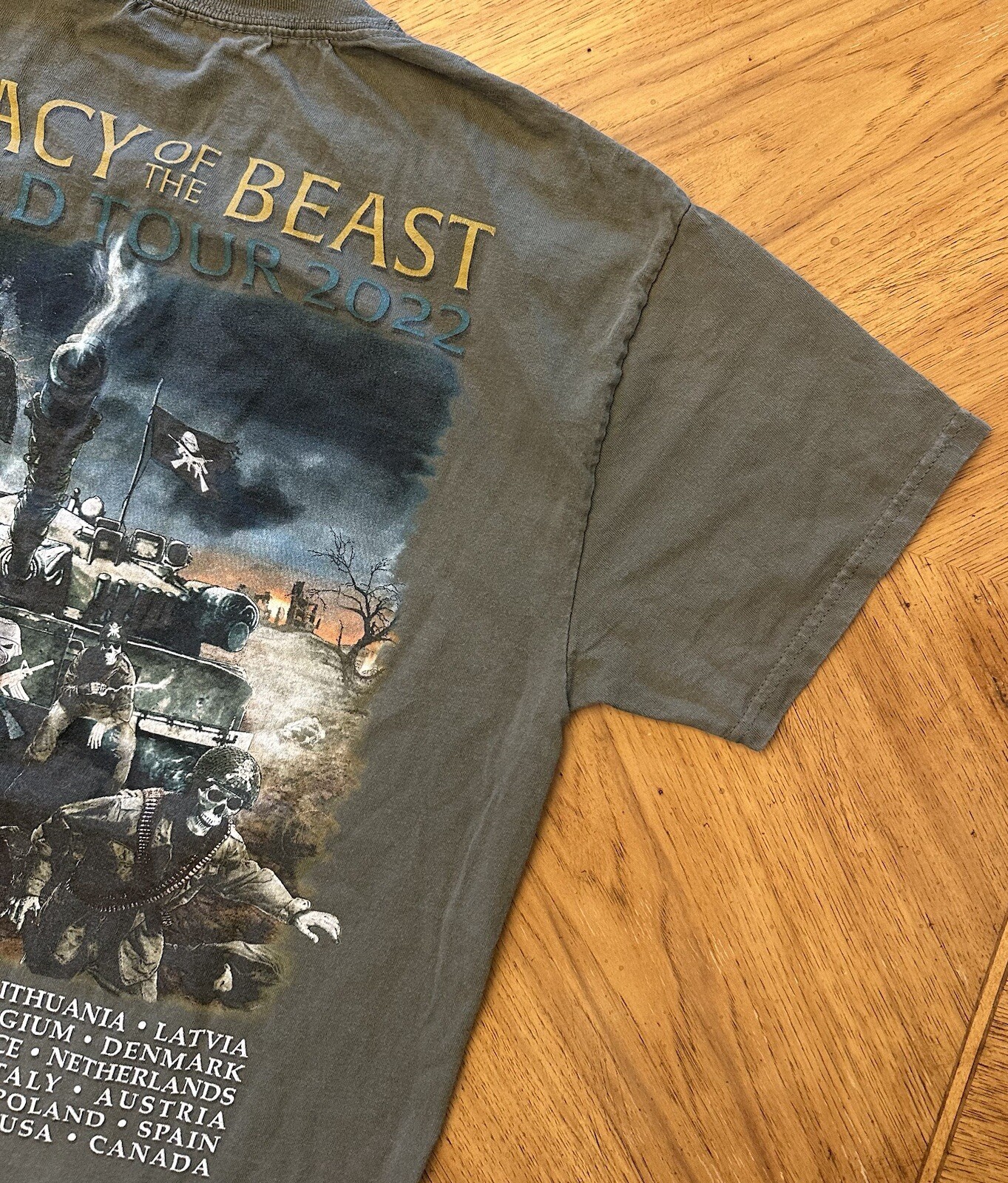 Iron Maiden TShirt Legacy Of The Beast 2022 World Tour Sz S/M SEE MEASUREMENTS! gallery