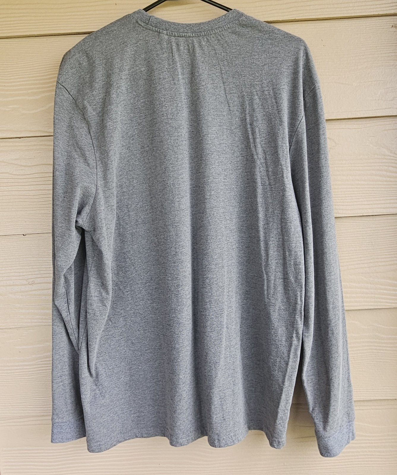 Gray Long Sleeve Workwear Men's Tee Shirt Size Large Cotton Blend gallery
