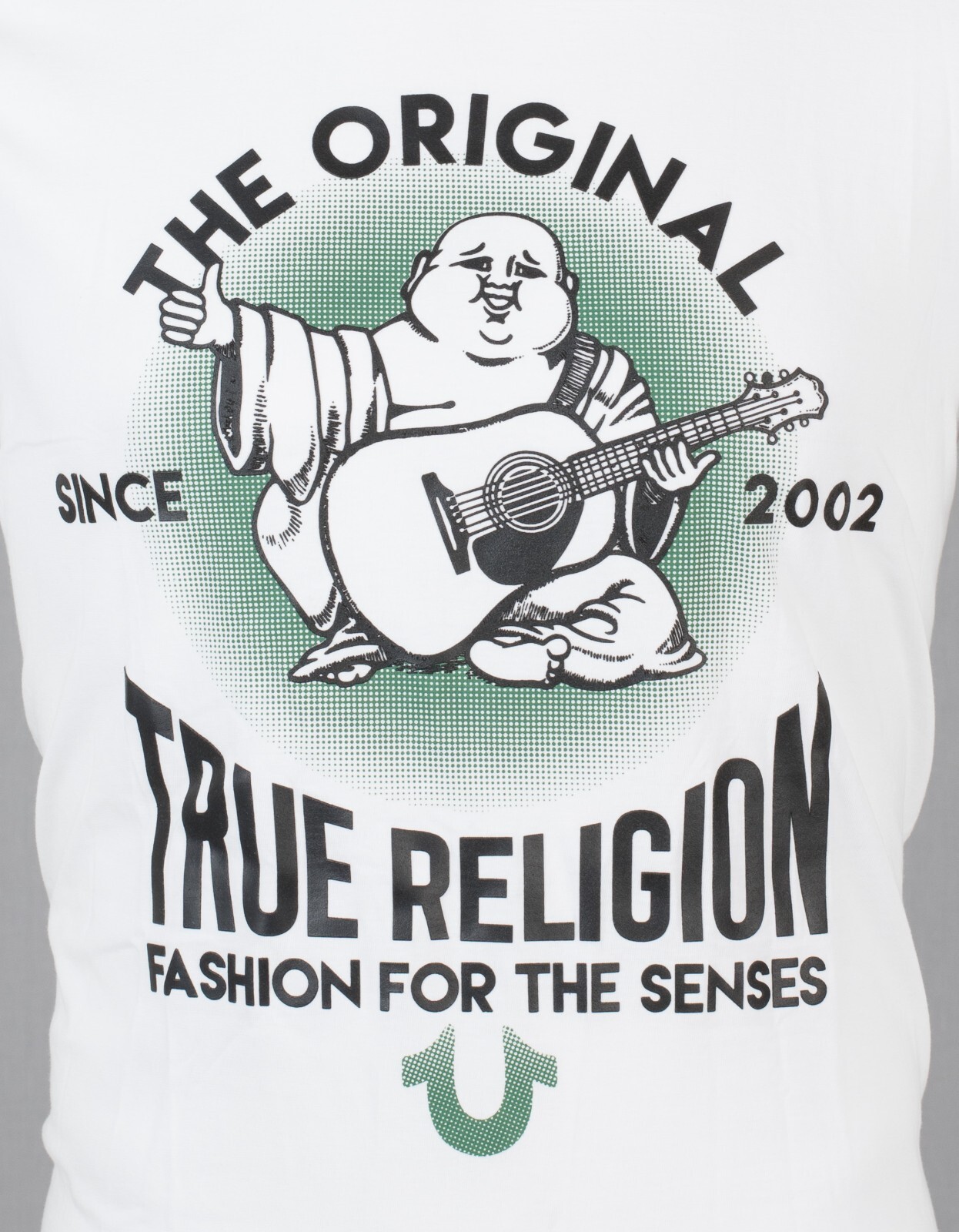 $69 TRUE RELIGION White REAL DEAL BUDDHA Short Sleeve Designer Graphic T-shirt gallery