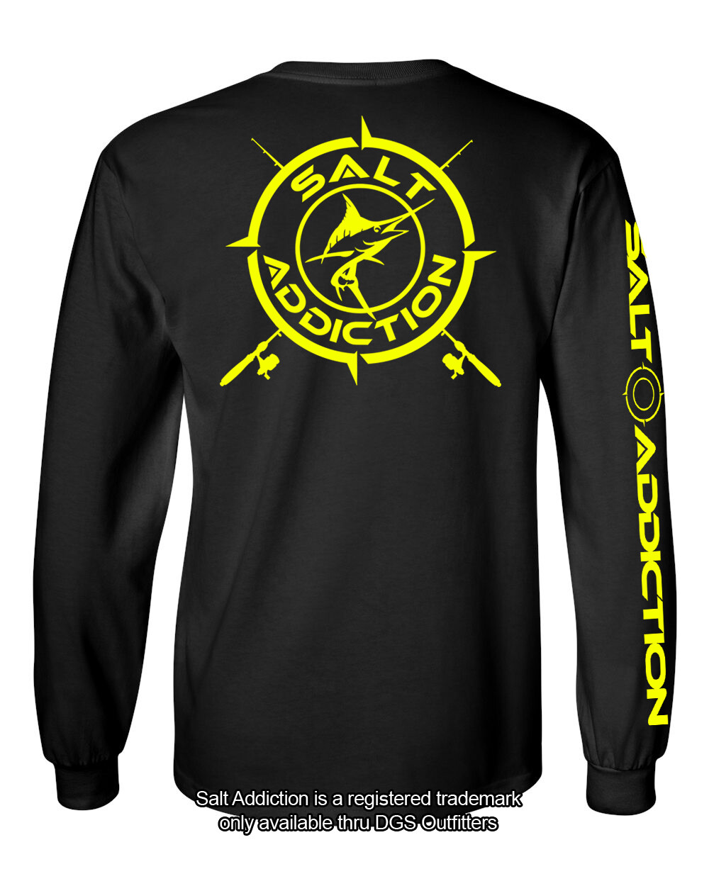 Salt Addiction t shirt long sleeve saltwater fishing apparel Marlin life reel gallery