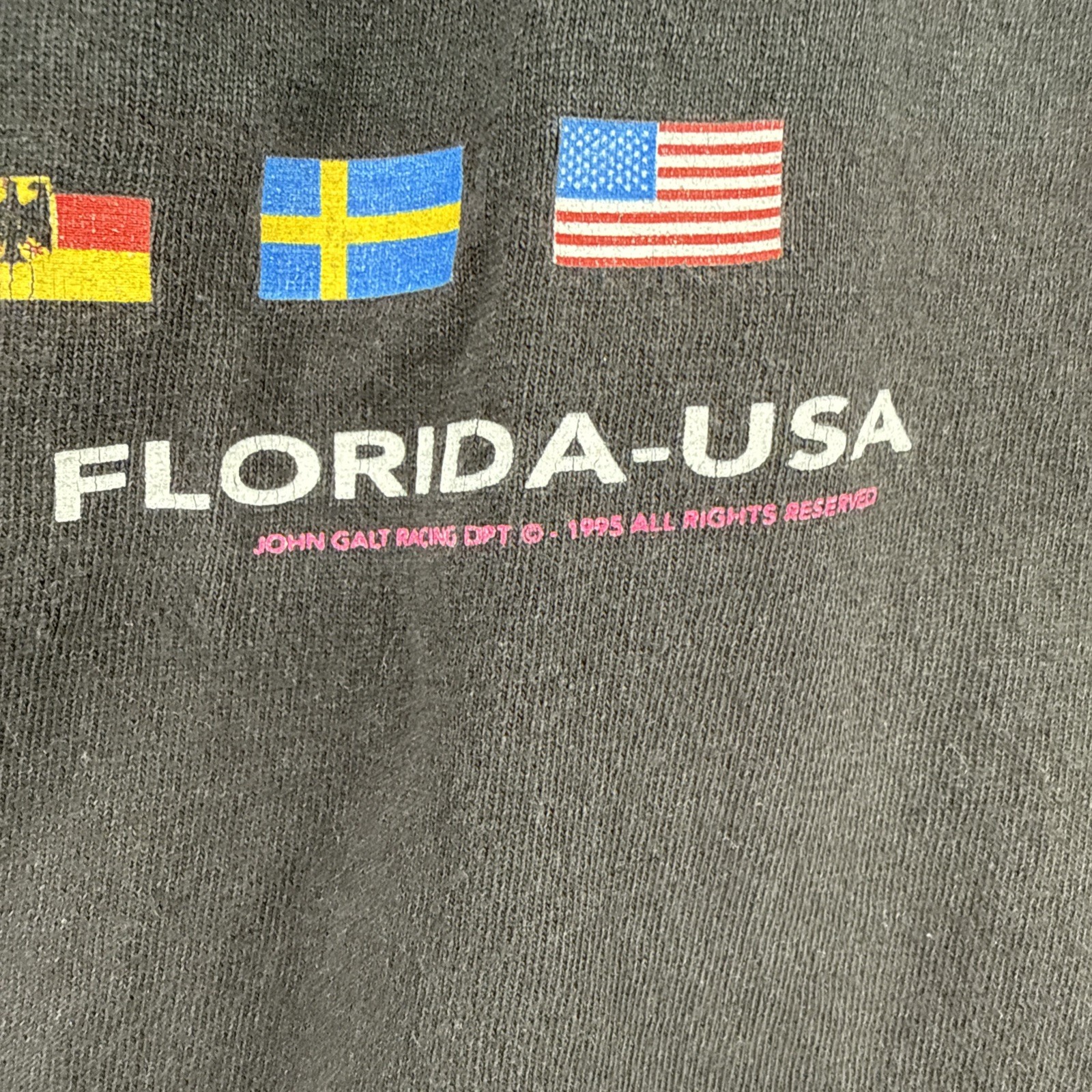 1997 JOHN GALT DAYTONA BEACH 97 MOTOR CYCLE WEEK LONG SLEEVE MEN SIZE L (21x29) gallery