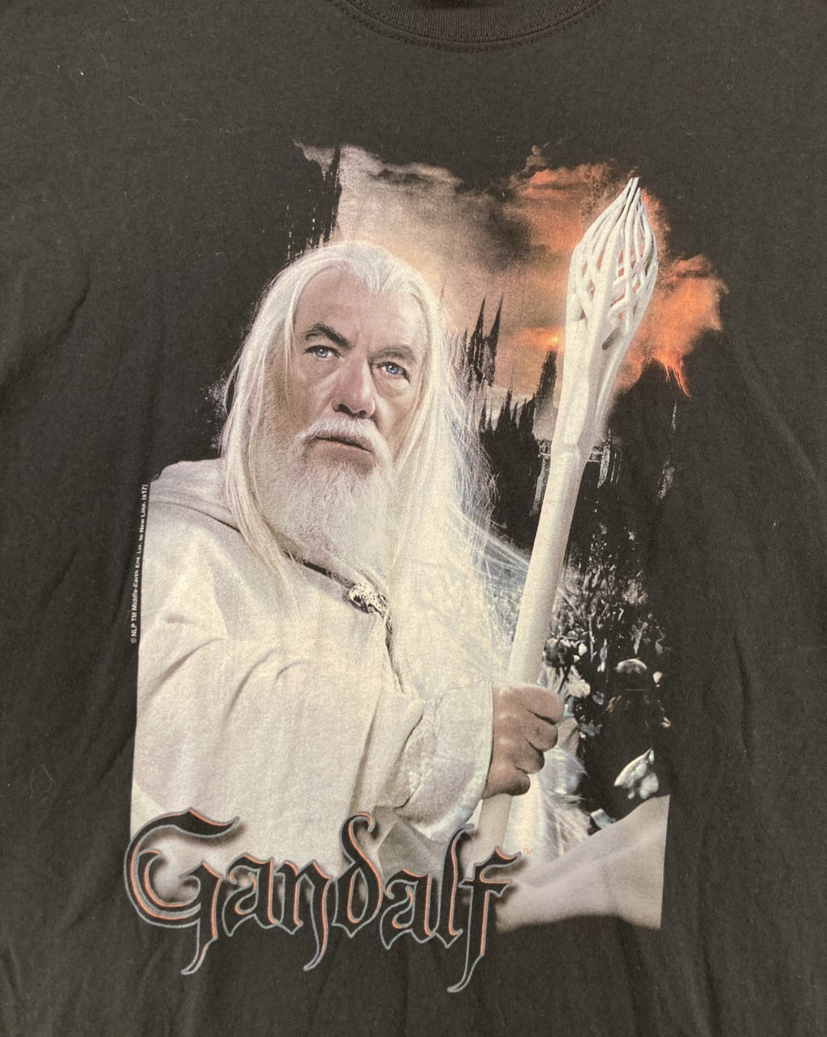 Gandalf Black TShirt 2XL Middle Earth LOTR Hobbit Wizard gallery