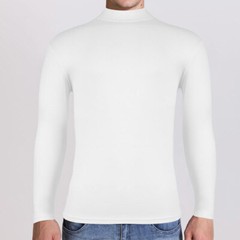 Men’s Mock Turtleneck T-Shirt Long Sleeve Warm Pullover Basic Undershirt Tops