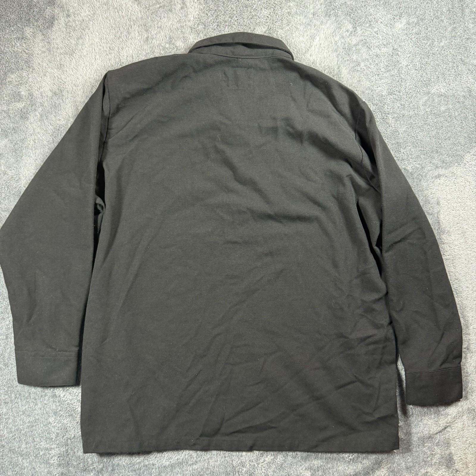 FB County Zip Shirt Mens Medium Black Half Zip Cargo Pocket Chicano Streetwear gallery