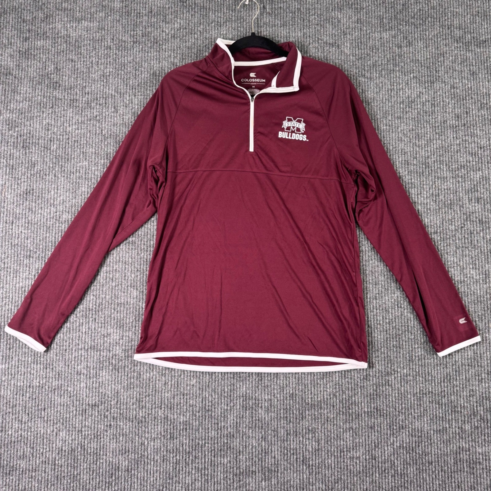 Mississippi State Bulldogs Mens M 1/4 Zip Pullover Jacket SEC Football MSU NCAA gallery