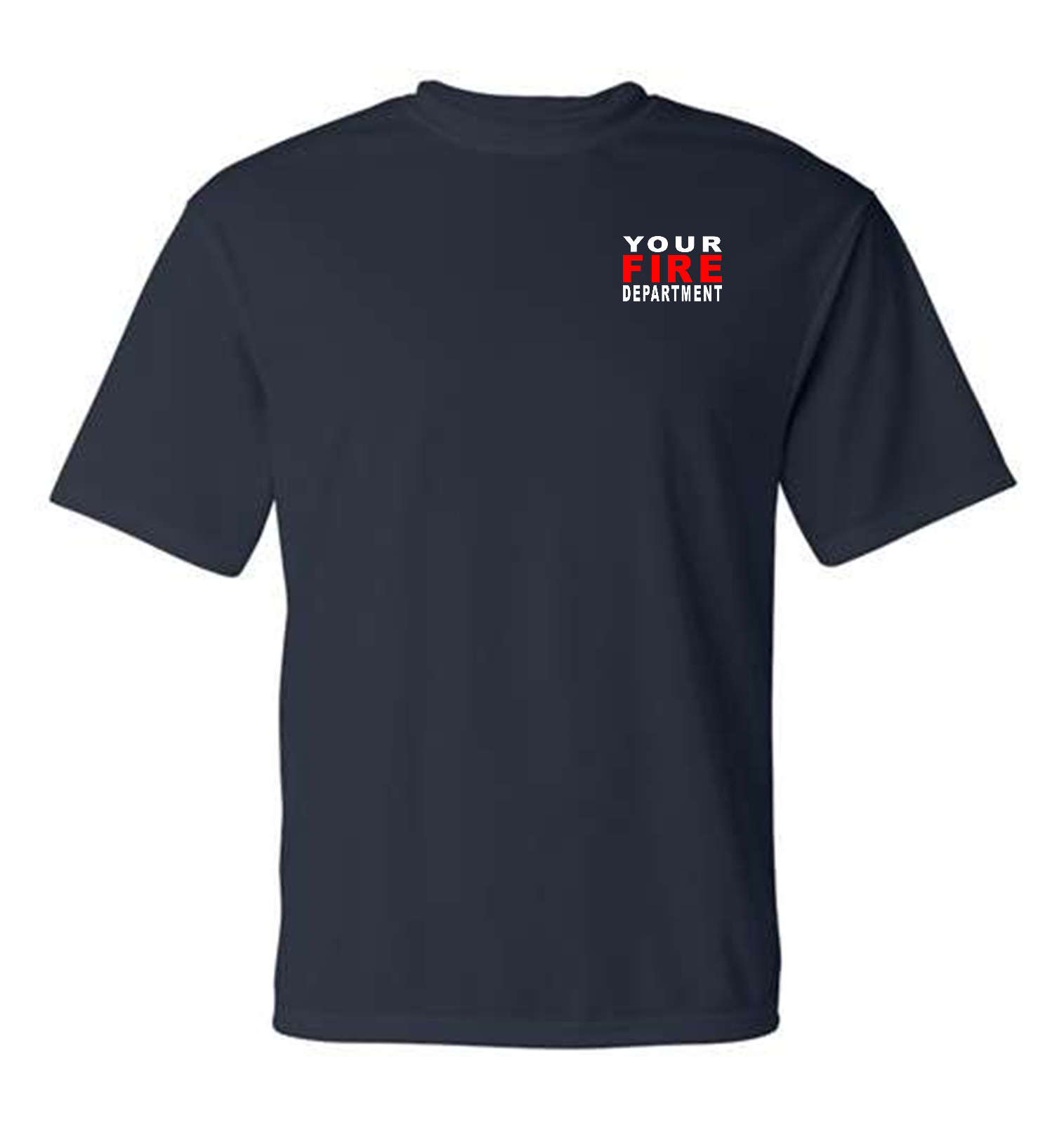Custom Name Fire Dept T-shirt With Chevrons gallery
