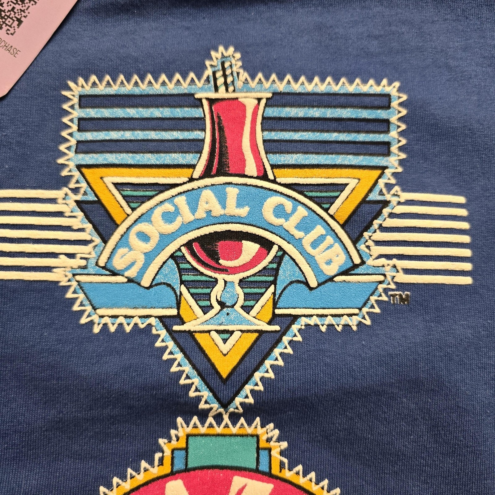 Vintage New Orleans Shirt Mens Large Blue Graphic Jazz Club Bourbon Street 80s gallery