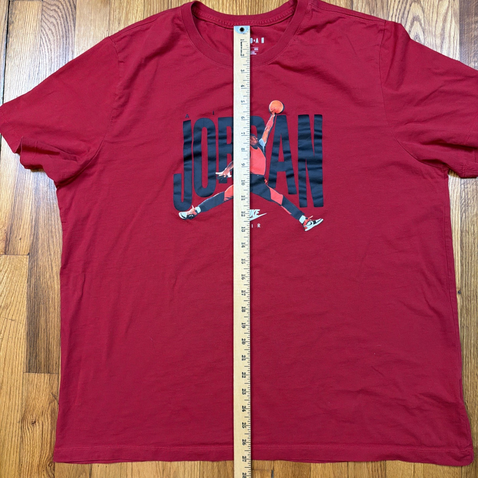Nike Air Jordan Graphic T Shirt Mens 2XL XXL Red Jump Man Basketball 100% Cotton gallery