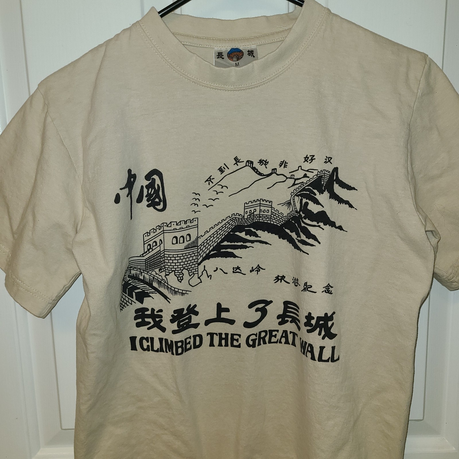Great Wall of China I climbed the Great Wall Beige Tshirt Souvenir Beige China gallery