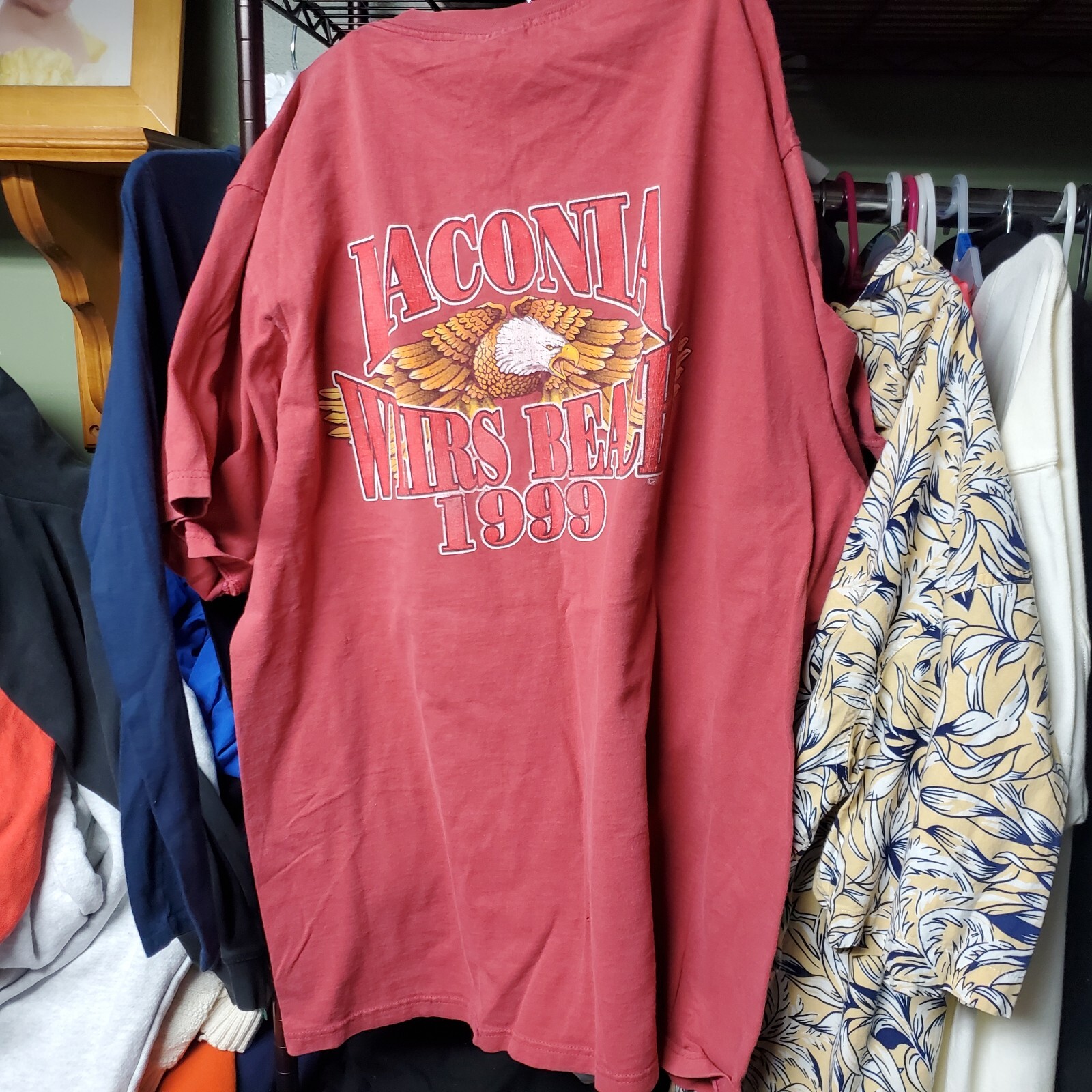 Vintage Y2K 1999 Laconia Motorcycle Event Weis Beach Double Sided Graphic XL gallery