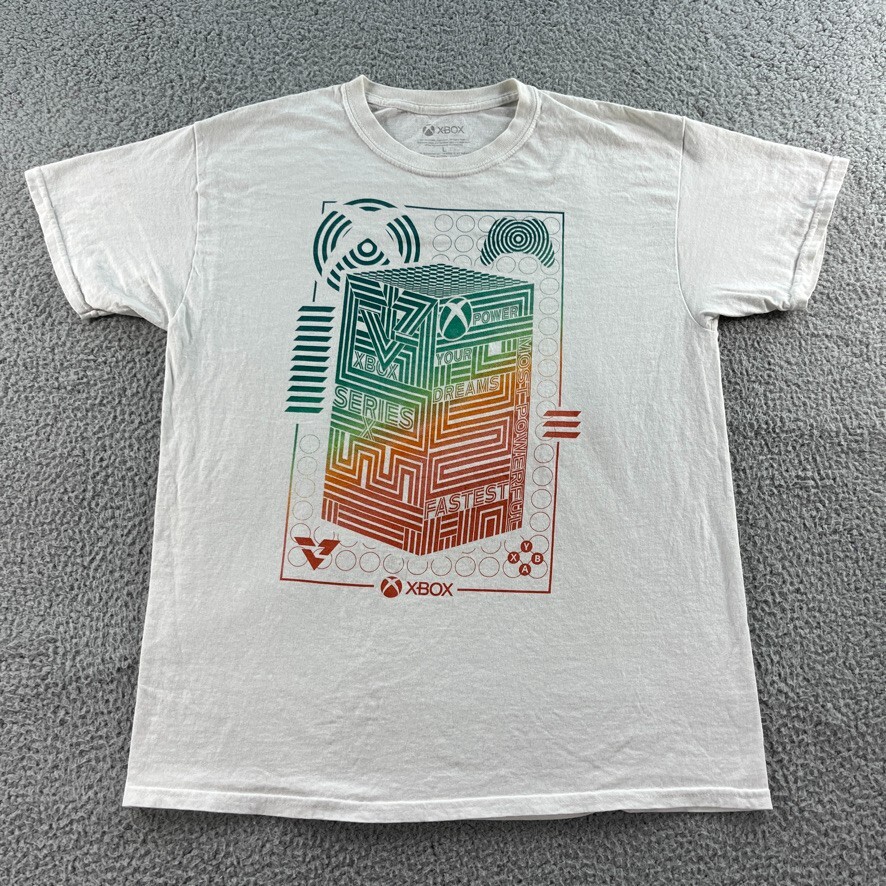 XBOX T Shirt Mens Large White Graphic Tee Ripple Junction Most Powerful Games gallery