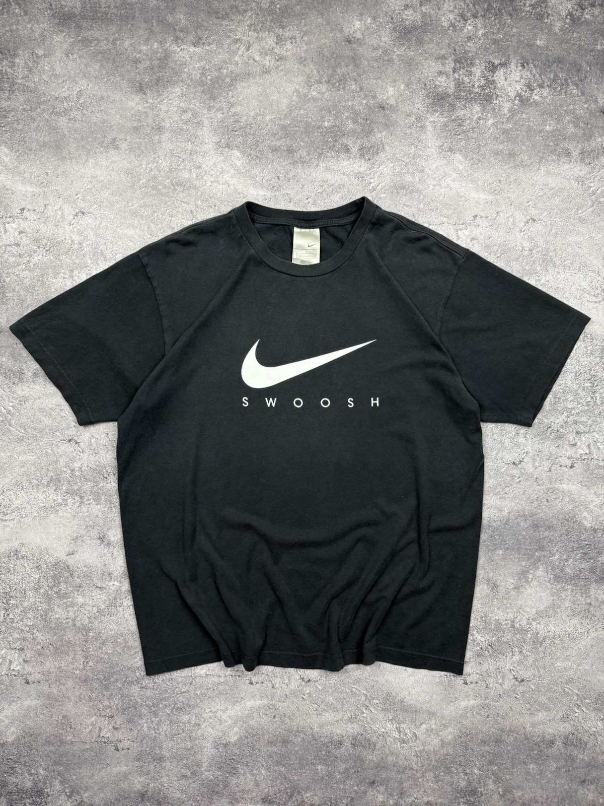 Vintage 90’s Nike Swoosh Logo T-Shirt Retro Tee Y2K Streetwear Black Mens Size L gallery