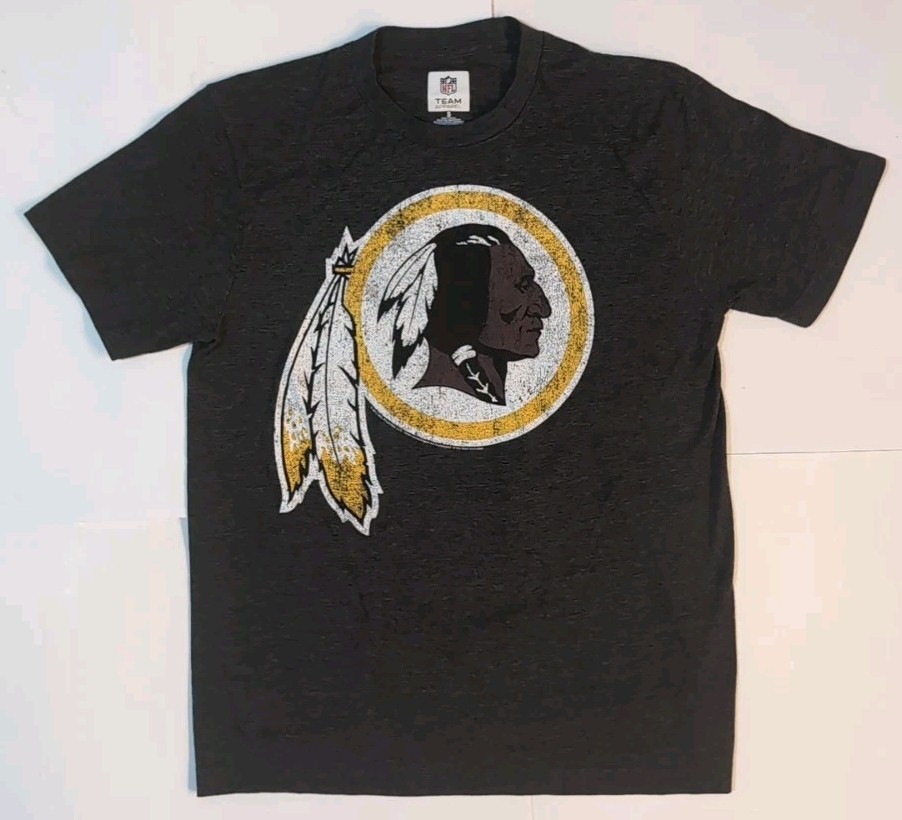 Washington Redskins Big Head Retired Logo Gray T-Shirt Mens S NFL Team Apparel gallery