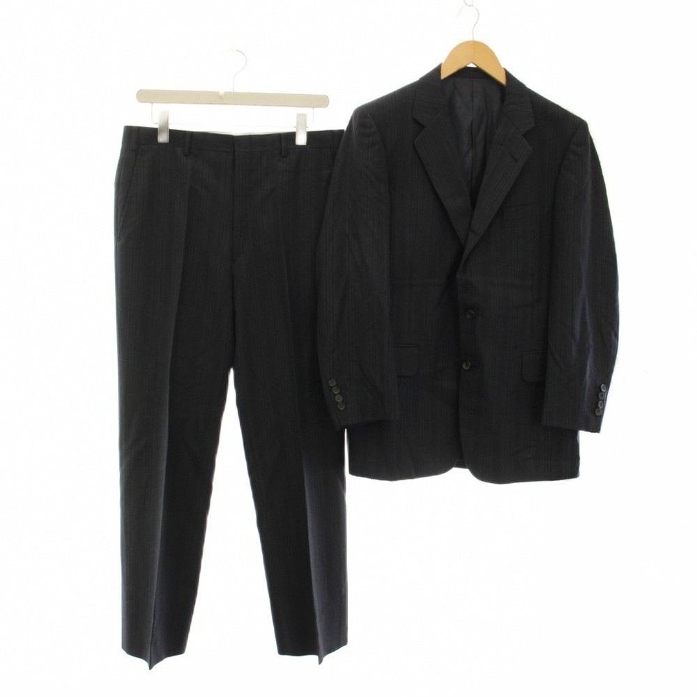 Burberrys Single Suit Setup Jacket & Striped Pants Tailored 2piece Men
