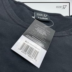 Evan37 Hemp Blend Swoop Cut Ascend Tee – Comfortable, Soft, and Durable – SMALL