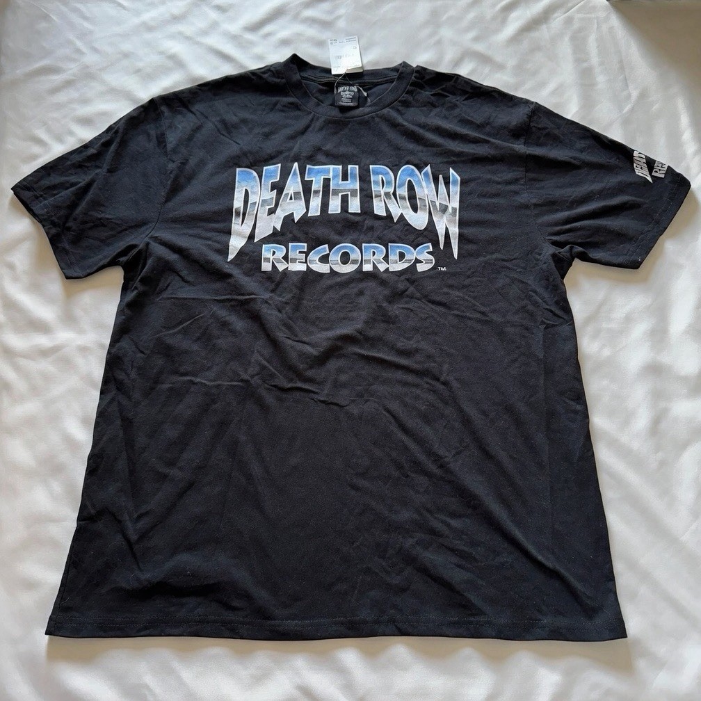 Death Row Records XL Black Gradient Logo T-Shirt NWT Nordstrom
