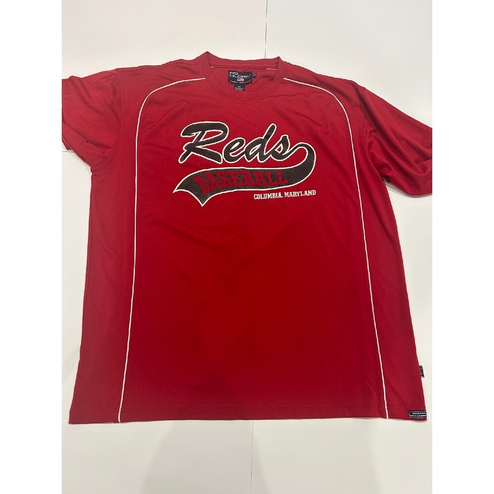 Pro Celebrity Reds Baseball Jersey Moisture Wicking Men Long Sleeve XXL gallery