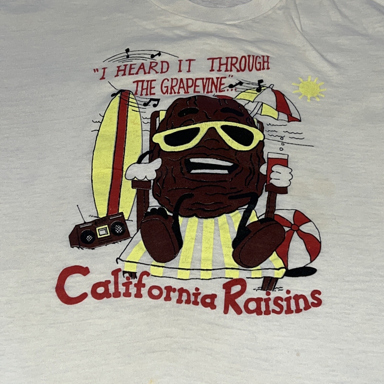 Vintage ￼￼California Raisins “I Heard It Through The Grapevine” single stitch gallery