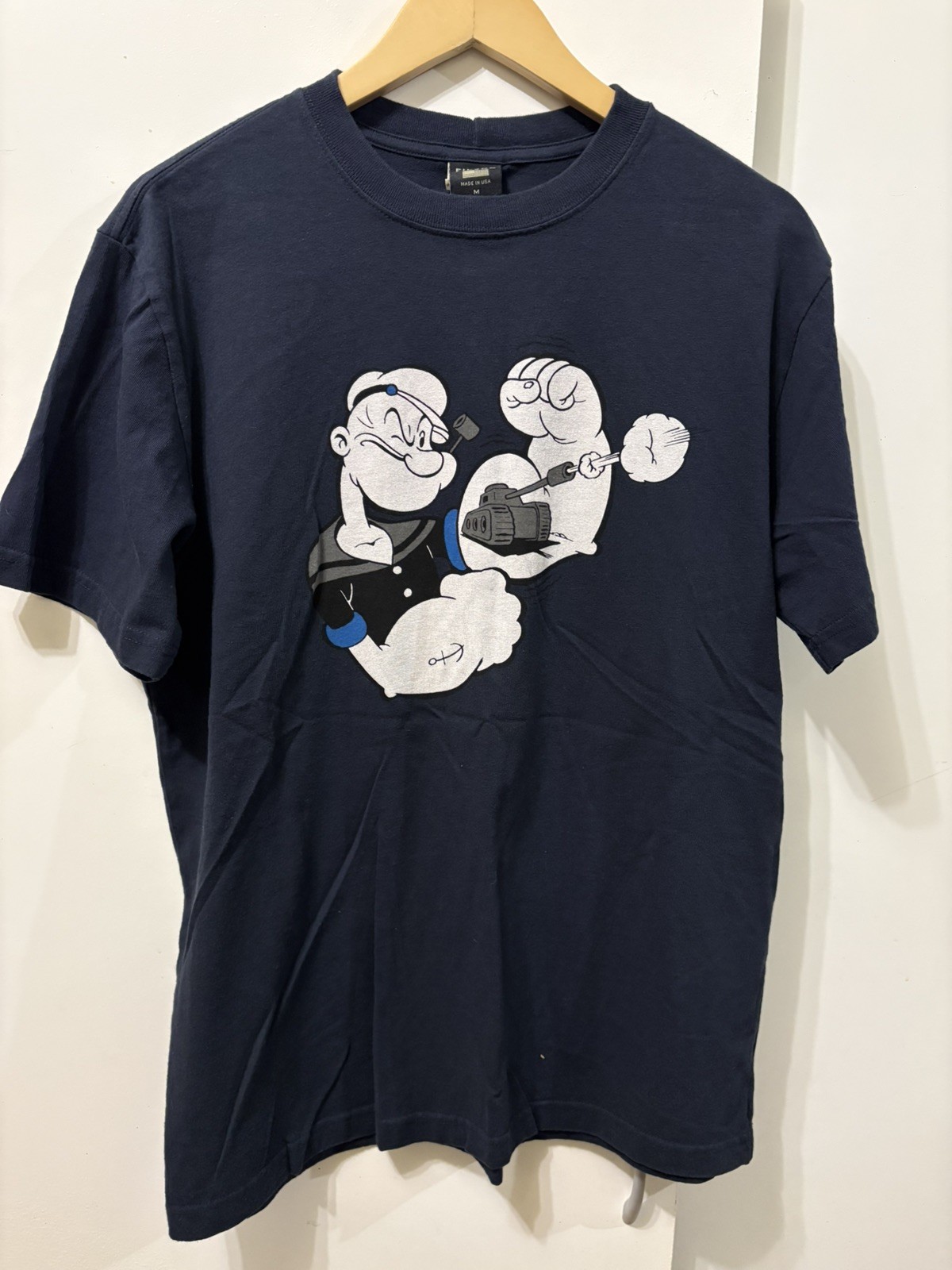 Filson Popeye T-Shirt Made In USA Size M Black Short Sleeve gallery